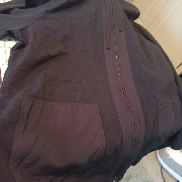 J.Jill black jacket with hood womens size 1XL - Picture 3 of 8